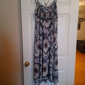Dress.  Size XL large.  Multicolor blues and white. Brand is JAASE